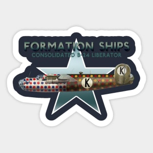 Formation Ship B-24 Liberator Sticker